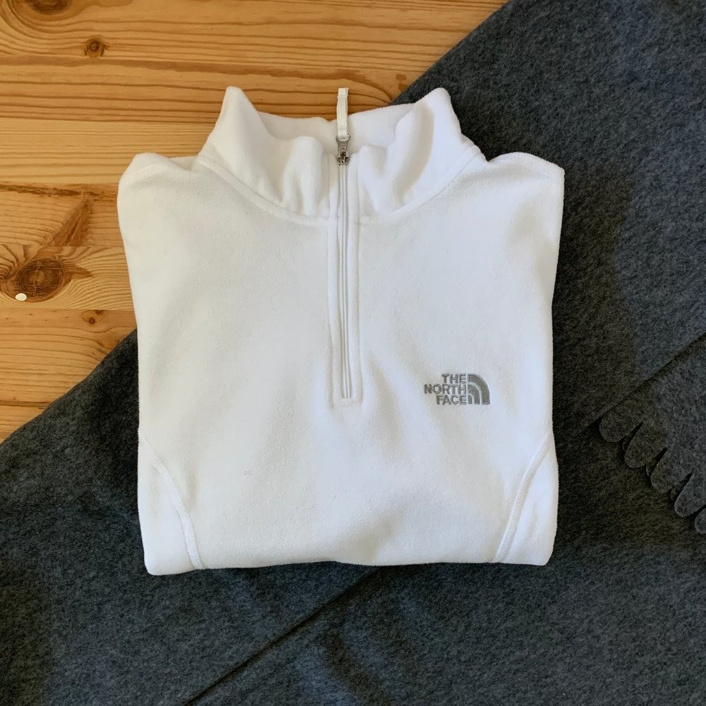 White North Face 1/4 Zip Pullover Fleece XS - NWOT